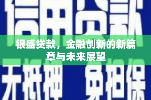 潍坊银盛贷款，金融创新的新篇章与未来展望
