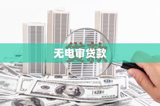 潍坊无电审贷款