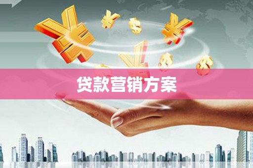 潍坊贷款营销方案
