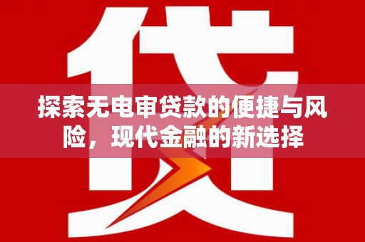 潍坊探索无电审贷款的便捷与风险，现代金融的新选择
