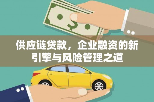 潍坊供应链贷款，企业融资的新引擎与风险管理之道