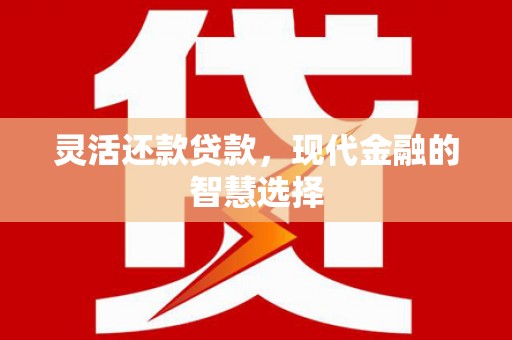 潍坊灵活还款贷款，现代金融的智慧选择