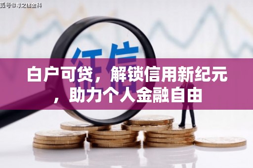 潍坊白户可贷，解锁信用新纪元，助力个人金融自由