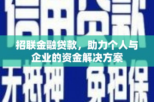潍坊招联金融贷款，助力个人与企业的资金解决方案