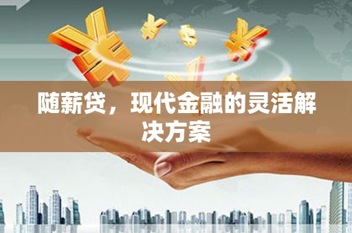 潍坊随薪贷，现代金融的灵活解决方案