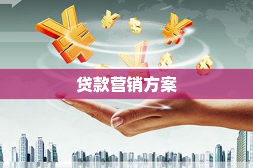 潍坊贷款营销方案