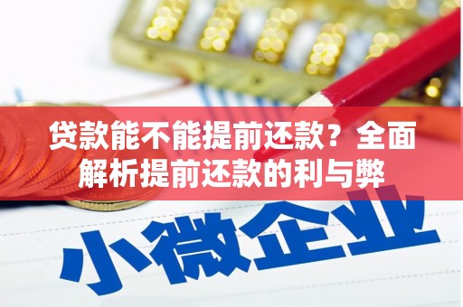 潍坊贷款能不能提前还款？全面解析提前还款的利与弊