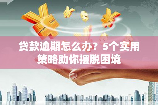 潍坊贷款逾期怎么办？5个实用策略助你摆脱困境