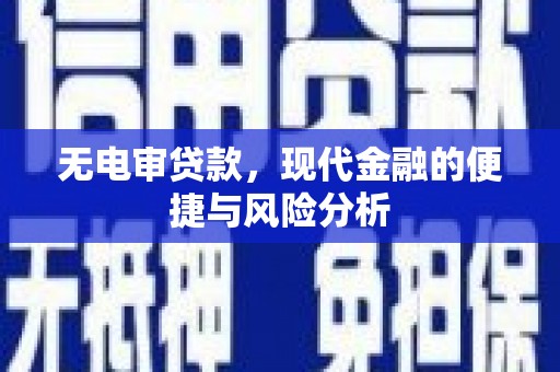 潍坊无电审贷款，现代金融的便捷与风险分析