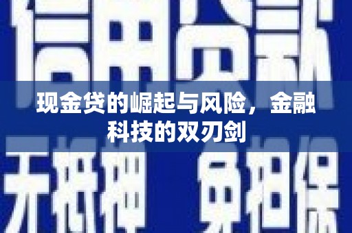潍坊现金贷的崛起与风险，金融科技的双刃剑