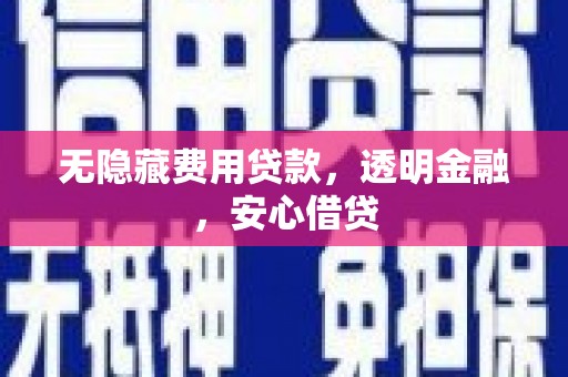 潍坊无隐藏费用贷款，透明金融，安心借贷