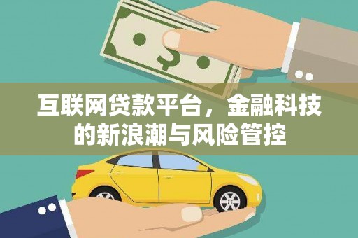 潍坊互联网贷款平台，金融科技的新浪潮与风险管控