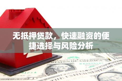 潍坊无抵押贷款，快速融资的便捷选择与风险分析