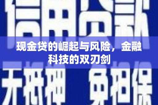 潍坊现金贷的崛起与风险，金融科技的双刃剑