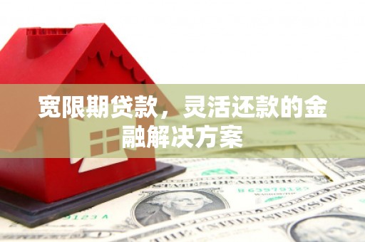 潍坊宽限期贷款，灵活还款的金融解决方案
