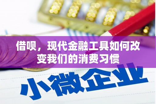 潍坊借呗，现代金融工具如何改变我们的消费习惯