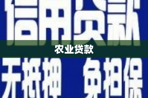 潍坊农业贷款