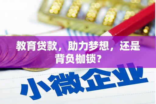 潍坊教育贷款，助力梦想，还是背负枷锁？