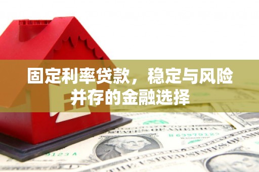 潍坊固定利率贷款，稳定与风险并存的金融选择