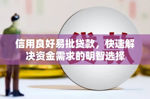 潍坊信用良好易批贷款，快速解决资金需求的明智选择