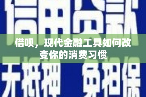 潍坊借呗，现代金融工具如何改变你的消费习惯