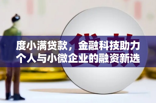 潍坊度小满贷款，金融科技助力个人与小微企业的融资新选择