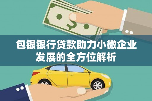 潍坊包银银行贷款助力小微企业发展的全方位解析