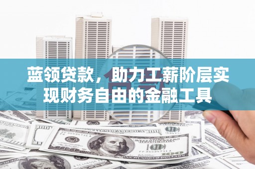 潍坊蓝领贷款，助力工薪阶层实现财务自由的金融工具
