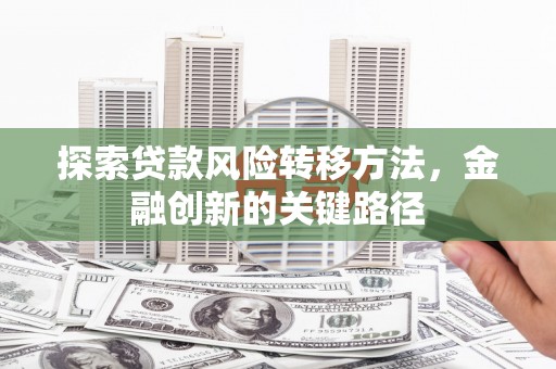潍坊探索贷款风险转移方法，金融创新的关键路径