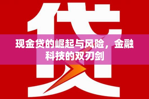 潍坊现金贷的崛起与风险，金融科技的双刃剑