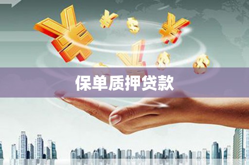 潍坊保单质押贷款