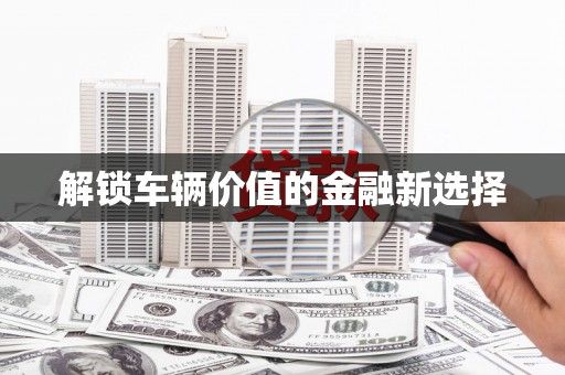 潍坊解锁车辆价值的金融新选择